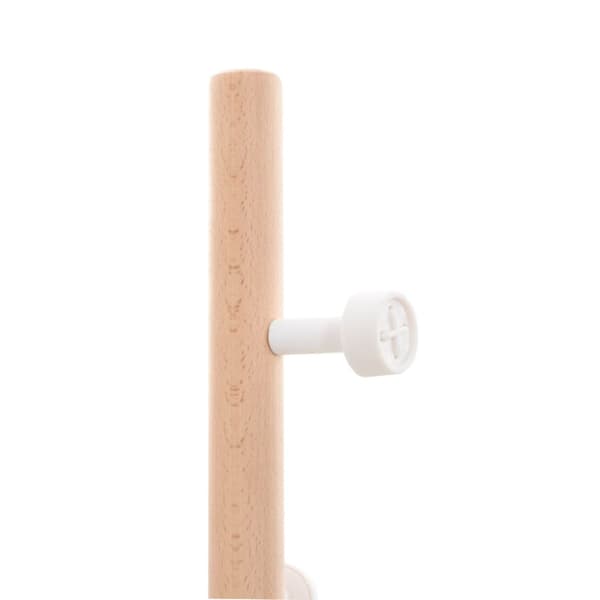 Klädställning vit 177 cm pulverlackerat järn