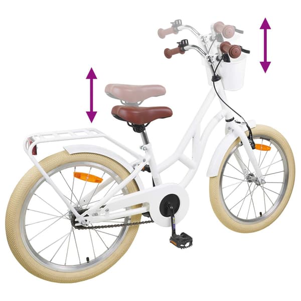 Barncykel 20 Tum 6-11 Vit