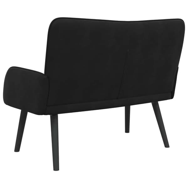 Tvåsitssoffa Svart 115 x 61 x 87 cm Sammet