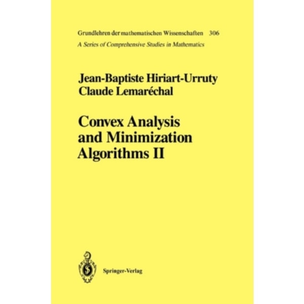 Convex Analysis and Minimization Algorithms II (häftad, eng)