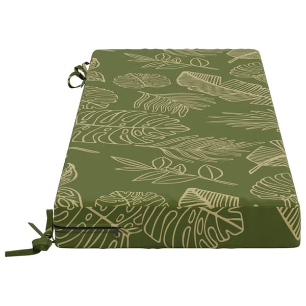 Bänk kudde SOEST 100% Polyester Bladdesign 120 x 40 x 8 cm