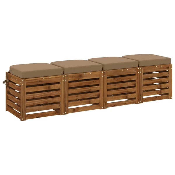 4-delade Sittkuddar SOEST 4 st 100% Polyester Taupe