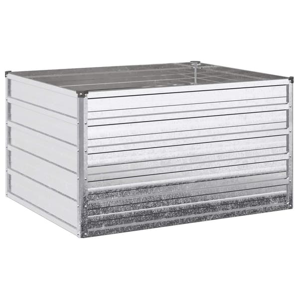 Höjd Trädgårdsbädd Silver 100 x 80 x 55 cm galvaniserad