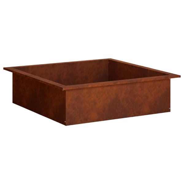 Eldstad ring Rostig 90 x 90 x 25 cm Väderbeständig stål