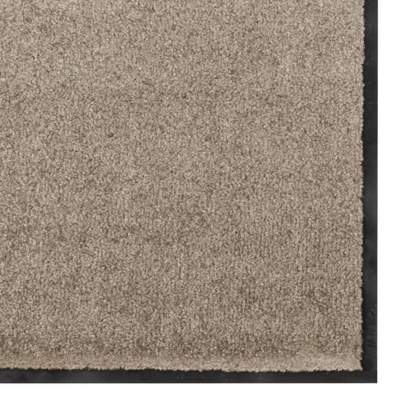 Dörrmatta Beige och svart 120 x 250 cm 100% Polyamid