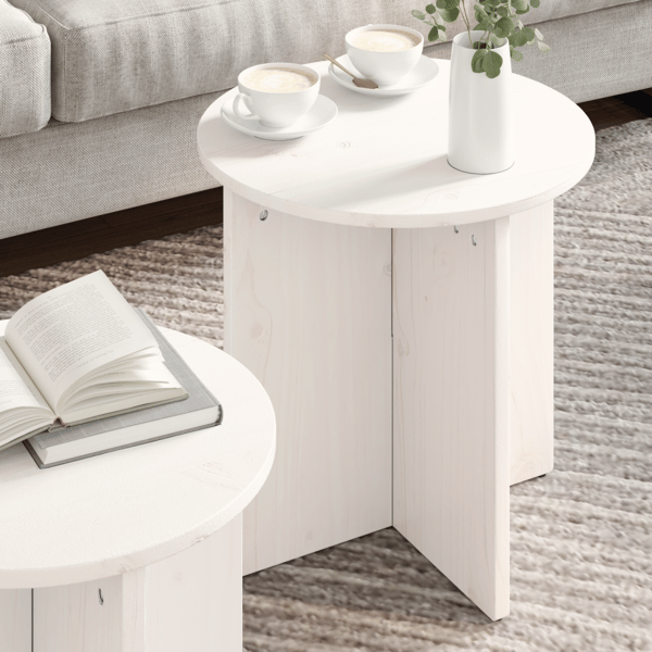 Kaffeebord 2 pcs Vit