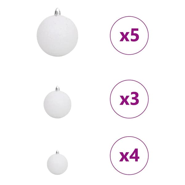 Julgran med 150 LED-lampor med stativ Vit 150 cm PE och Stål
