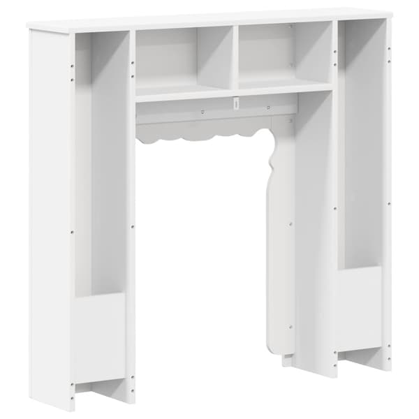 Eldstadsram Vit 93 x 20 x 89 cm Konstruerat trä