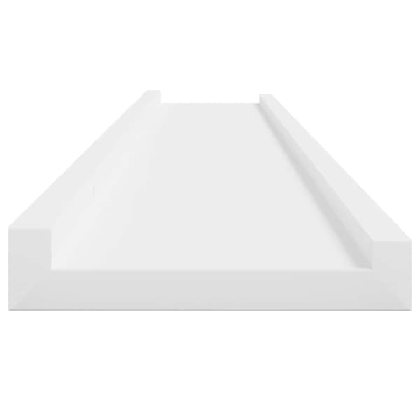 Vägghyllor 4 st vit 100x9x3 cm