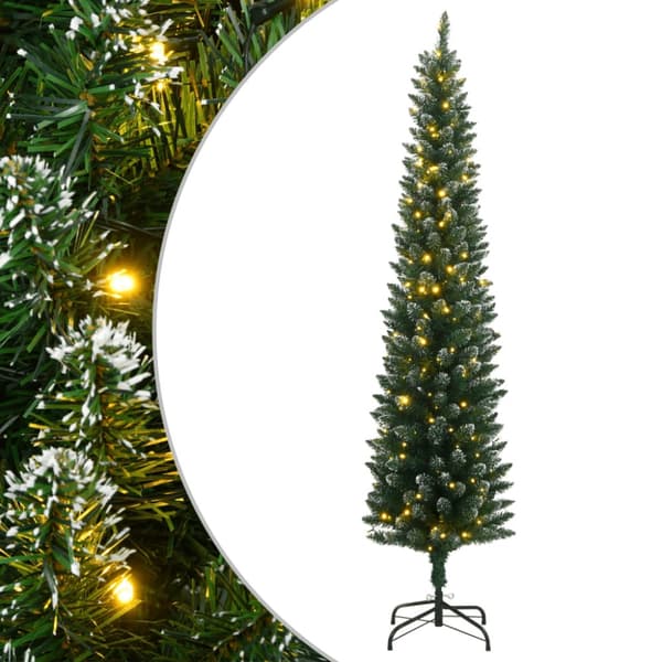 Plastgran smal 300 LEDs 210 cm