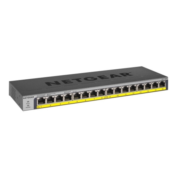 NETGEAR GS116PP - switch - 16 portar - ohanterad - rackmonterbar