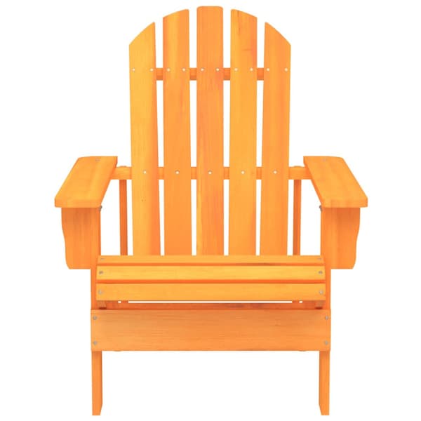 Adirondackstol massivt granträ orange