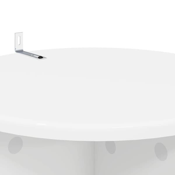 Växtställ 2 pcs Vit Ø40 x 100 cm Konstruerat trä