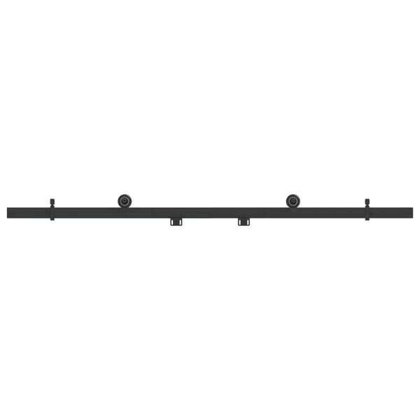 Skjutdörrsbeslag 152,4 cm Stål Svart