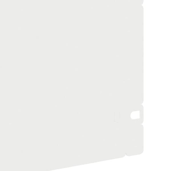 Gräskanter 10 pcs Vit 103 x 0,05 x 22 cm Stål