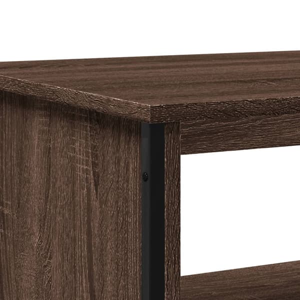 Soffbord brun ek 100x51x40 cm konstruerat trä