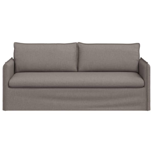 Soffa Taupe 196 x 82 x 85 cm tyg