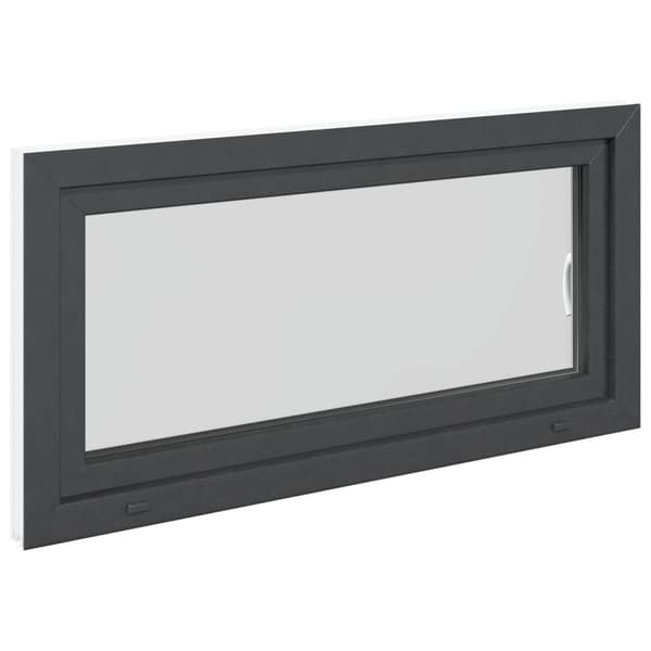 Källarfönster RISOR 120 x 60 cm PVC och glas Antracit