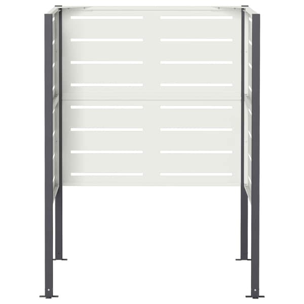 Soptunneskärm 85 x 85 x 113 cm Stål Vit