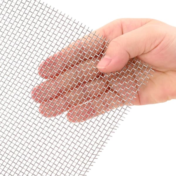 Nätduk 20 x 1000 cm 8 Mesh Rostfritt stål 201 Silver
