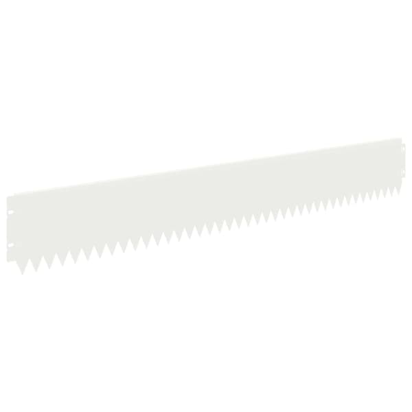 Kant för gräsmatta 20 pcs 103 x 15 cm Stål Vit