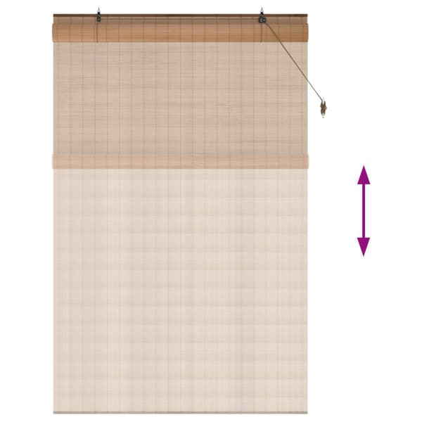 Rullgardin Brun 160 x 220 cm Bambu