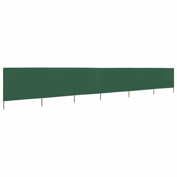 Vindskydd 6 paneler tyg 800x80 cm grön