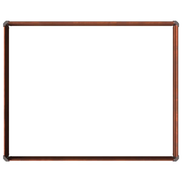 Höjd Trädgårdsbädd Rostig 100 x 80 x 24 cm corton