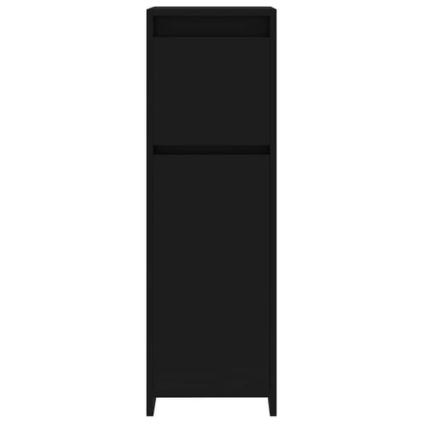 Badrumsskåp Black 30x30x95 cm konstruerat trä