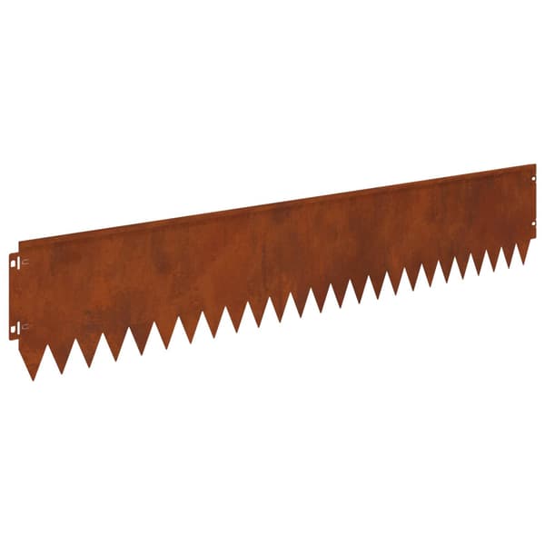 Kant för gräsmatta 20 pcs 103 x 20 cm Stål Rostig