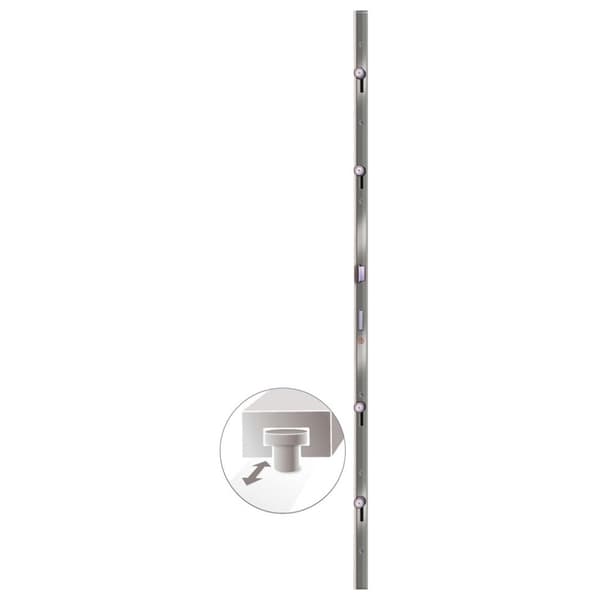 Ytterdörr vit 98x208 cm PVC