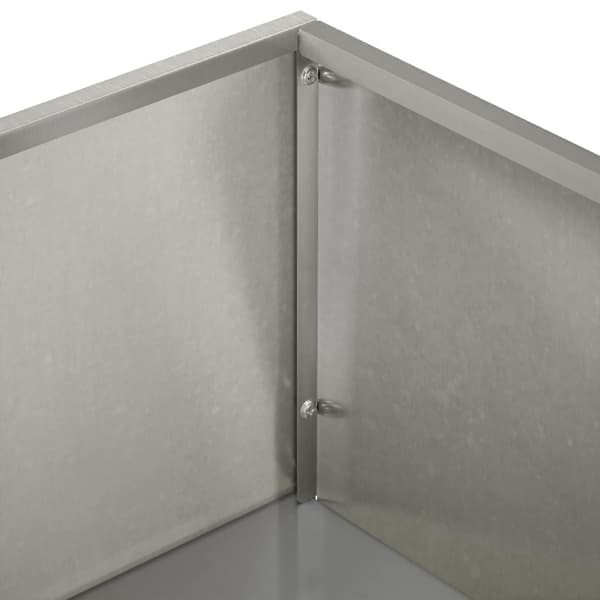 Trädgårdsplanterare 2 st Silver 50 x 50 x 49 cm Rostfritt stål