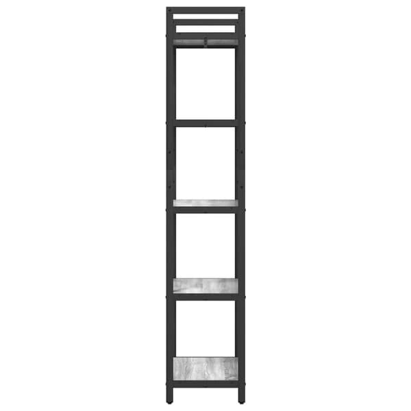 Hyllsystem Grå Sonoma 56 x 34 x 171 cm Konstruerat trä