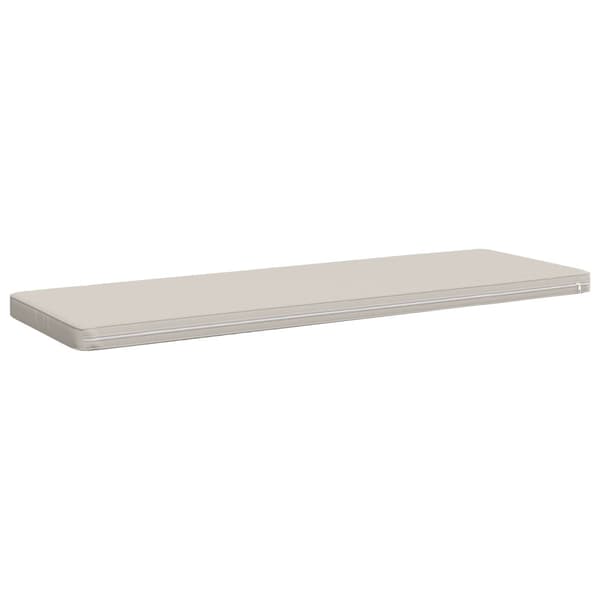 1-delad Bänk Kudde VUGHT 100% Polyester Vit 140 x 50 x 5 cm