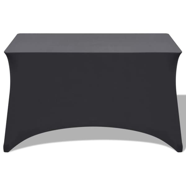 Bordsöverdrag stretch 2 st antracit 183x76x74 cm