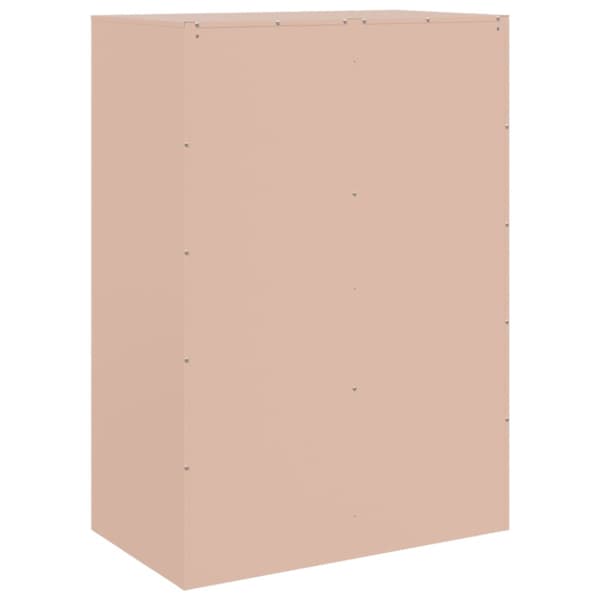 Högskåp rosa 67x39x95 cm stål