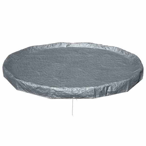 Bestway Pooltäcke Ø3,66 m Rund Polyester Grå