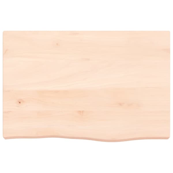 Hyllplan 60x40x(2-6) cm obehandlad massiv ek