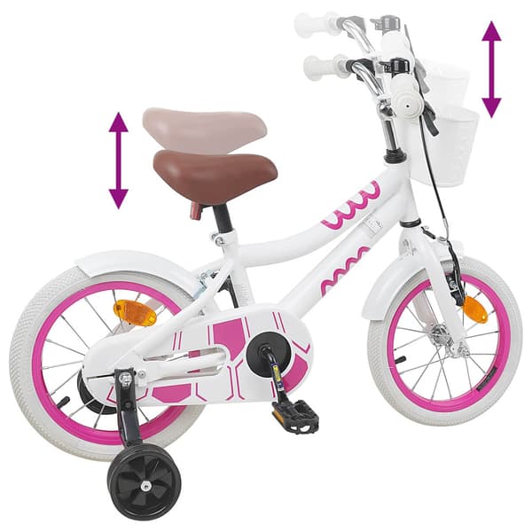 Barncykel 12 Tum för 2-4 åringar Vit