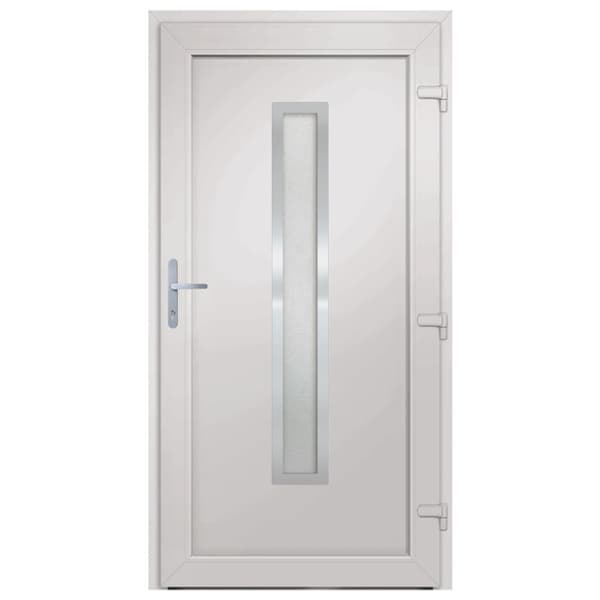 Ytterdörr vit 98x208 cm PVC