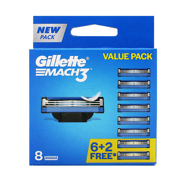 Gillette Mach3 Replacement Heads 8pcs