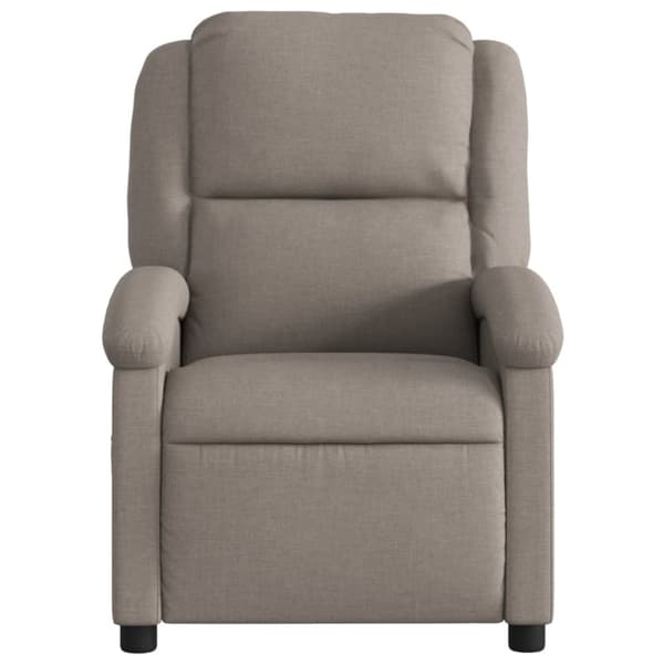 Elektrisk massagefåtölj taupe tyg