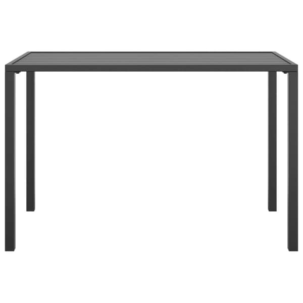 Trädgårdsbord antracit 110x54x70 cm stål
