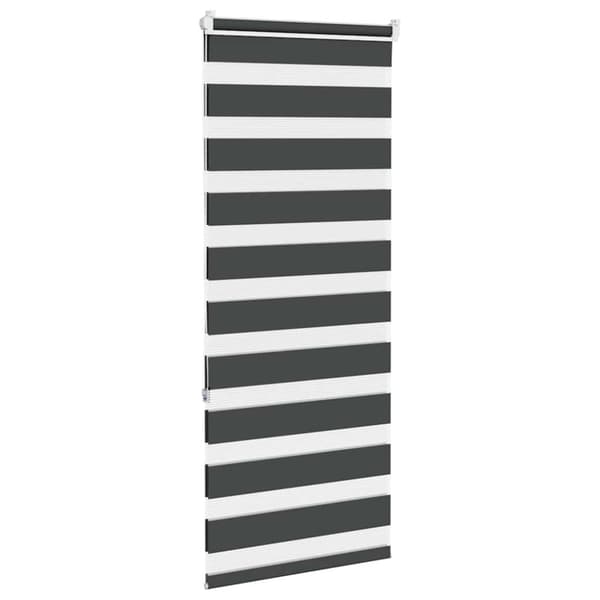 Rullgardin zebra svart 65x150 cm tyg bredd 60,9 cm polyester