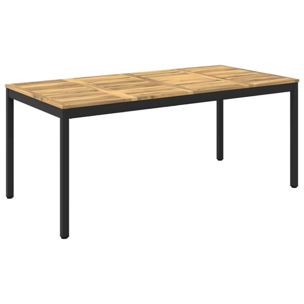 Trädgårds Middagsbord Vit och svart 147 x 88,5 x 75 cm
