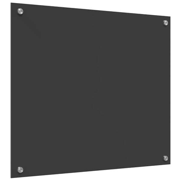 Köksskydd 2 pcs Mörkgrå 70 x 60 cm härdat glas