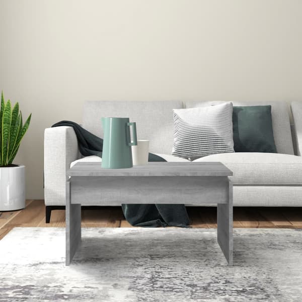 Soffbord grå sonoma 68x50x38 cm konstruerat trä