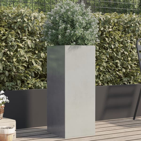 Odlingslåda silver 32x29x75 cm rostfritt stål