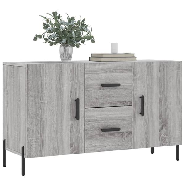 Skänk grå sonoma 100x36x60 cm konstruerat trä