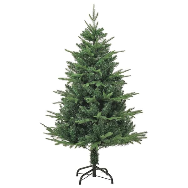 Konstgjord Förbelyst Julgran med Bollsats Grön 120 cm